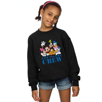 Disney Meisjes Mickey Mouse Disney Vrienden Sweatshirt (Zwart)