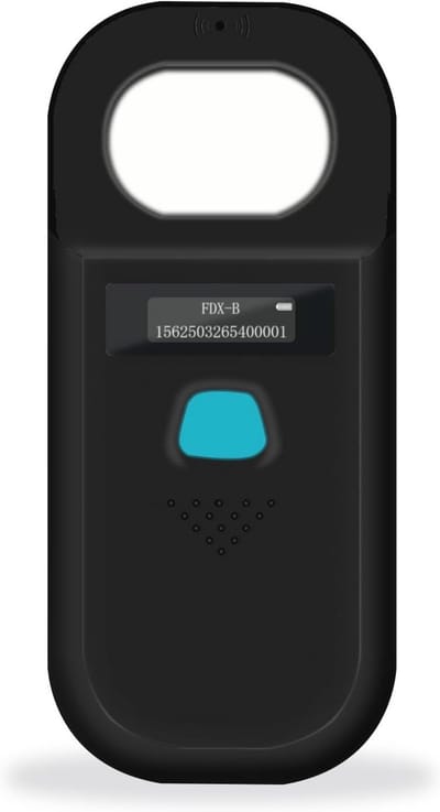 Dier Microchip Scanner voor Huisdieren - 134.2kHz/125kHz ISO11784(85) FDX-B RFID Lezer met 128 Sets Gegevensopslag