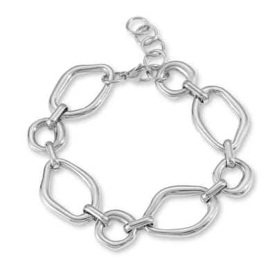 Marama - Armband Bailey Zilver - Titanium - dames - schakelarmband