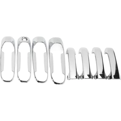 4 STUKS Chrome Deurklink Cover Anti Kras Auto Links Rechts Zijde Handgreep Dop Vervanging voor Dodge RAM white