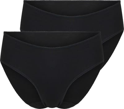 RJ Everyday 2-Pck Vlissingen Dames Midi Brief Zwart L