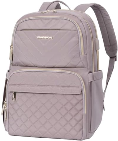 Dames Laptoprugzak met USB-oplaadpoort - Waterbestendig en Hoge Capaciteit - 30L - Ideaal voor Werk en Reizen