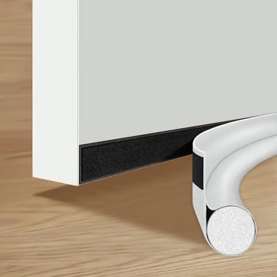 NTHProducts - Deur tochtstrip - Tochtwerend - Geluidsreductie - 96cm - Isolatie - Energiezuinig - Geschikt voor appartementen - Wit