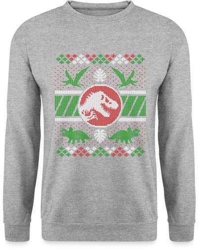 Jurassic World Kerstmis Ontwerp Met T-Rex Sweater Heren