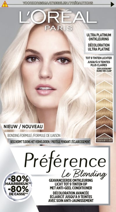 L’Oréal Paris Préférence Le Blonding Ultra Platinum - Ontkleuring