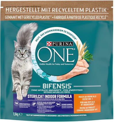 Purina One Gesteriliseerde Binnenkatten - kattenvoer - Kip - 1.5kg
