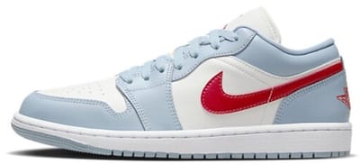 Jordan 1 Low Blue Whisper Dune Red (Women's)