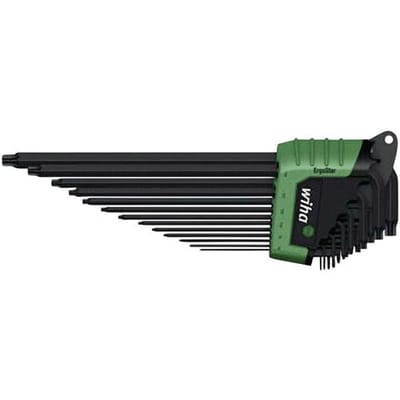 Wiha 366R Binnen-Torx Haakse schroevendraaierset T 5, T 6, T 7, T 8, T 9, T 10, T 15, T 20, T 25, T 27, T 30, T 40, T 45 13-delig