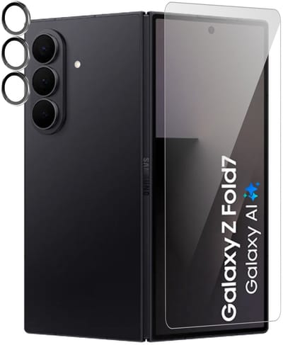 Screenprotector & Camera Protector geschikt voor Samsung Galaxy Z Fold 7 - Glas