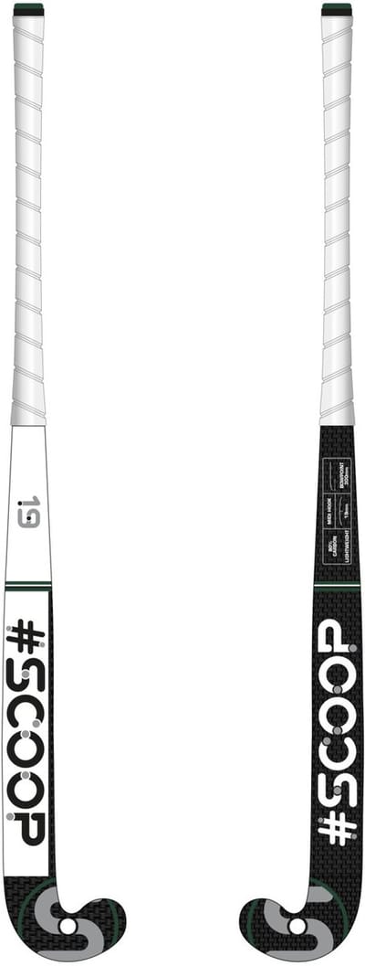 Scoop #36 Hockeystick - Low Bow - 80% Carbon - Hockeystick Senior - Outdoor - 36,5 Inch