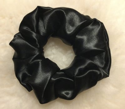Scrunchie XXL zwart - handmade - black