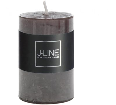 J-Line cilinderkaars - zwart - 18U - small - 6 stuks