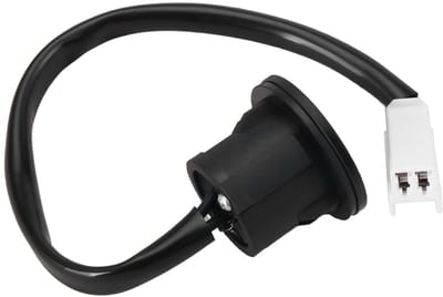 Dailygoods- Achterklep Schakelaar Vervanging - Auto Kofferbak Knop - Kunststof - Compatibel met Mazda 2/3 - OEM-nummers D651624B0B - Zwart/Wit - Kofferbakknop