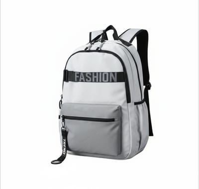 TK-S Rugzak, Lichtgrijs en Ruim, 29 Liter, 17,3 inch laptop, drankflesvak. (49x30x20cm)