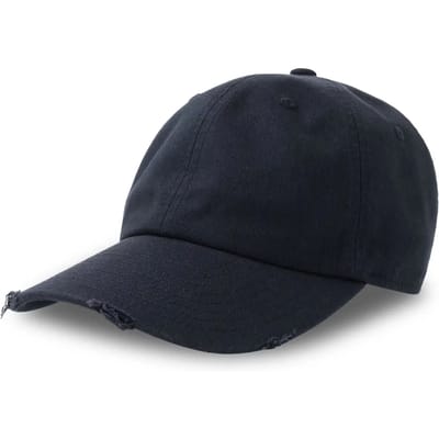 Atlantis Headwear Dad Hat Destroyed-S AT682 - Navy - One size