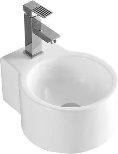 Aloni Mini Fontein Met Kraangat - 35x28x16cm - Wit