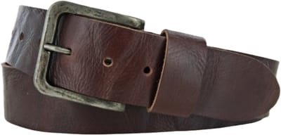 Leren Dames Riem | Kleur: Roodbruin | Buffellederen Dames Riem | 4,5cm breed | Riemmaat: 85 (totale lengte: 100cm) | 100% echt leer | Nikkelvrije gesp