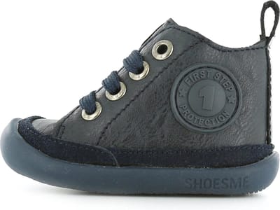 Baby | Babysneakers | Meisjes, jongens | Marino | Leer | Shoesme | Maat 19