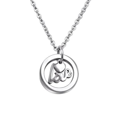 Montebello Ketting Aditya - 316L Staal - Love - ∅13mm - 46+5cm