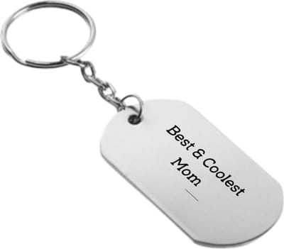 Akyol - Best & coolest mom ever Sleutelhanger - Mama/Moeder - mama - Leuke kado voor je moeder om te geven - 2,5 x 2,5 CM