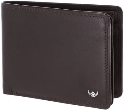 Golden Head Leren portemonnee Polo RFID Protect Scheintasche 1420 Dunkelbraun donkerbruin