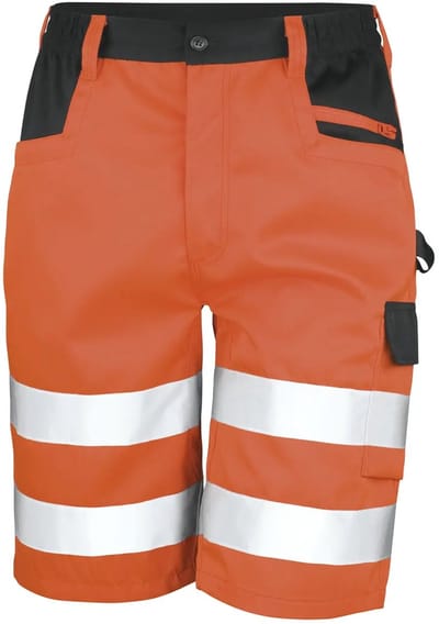 Regatta Safety Cargo Shorts RT328 - Fluorescent Orange - 4XL