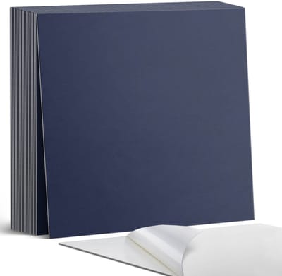 Coloray Plaktegels - Marine Zelfklevende Tegels - 20 cm x 20 cm - Marine Plaktegels - 20 stuks - Vierkant PVC Tegels - Plaktegels Badkamer - Plaktegels Vloer - Vinyl Tegels Zelfklevend - Wandtegel Zelfklevend