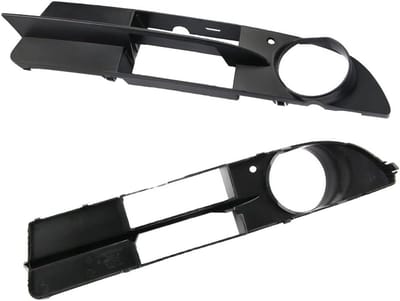 Front Bumper Onderste Fog Light Cover Grilles Inzet Links voor B/M*W E60 5 Serie 2004-2007, Vervangende Bumper Fog Light Frame en Grille Accessoires