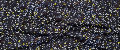 Haarsoires Haarband Twist 9cm – Bladerenprint – Jersey Stof – Multicolor Zwart - Zachte Knoop Hoofdband - Haaraccessoire voor Dames & Meisjes