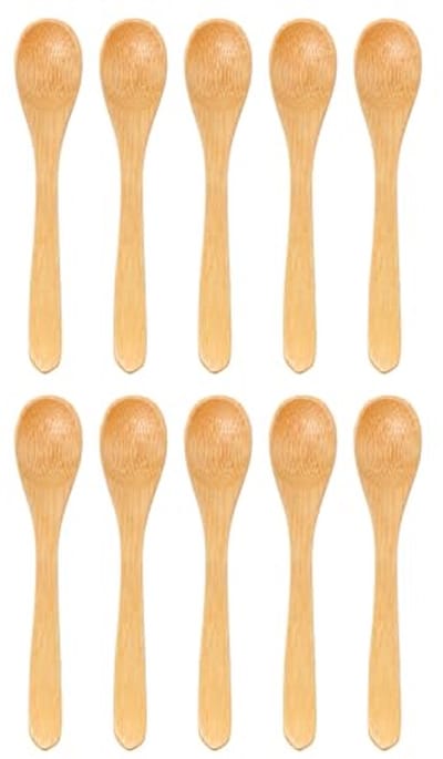 Bamboe serveerlepels set van 30 - Mini zoutsuikerlepels voor dips en specerijen - Duurzaam en herbruikbaar