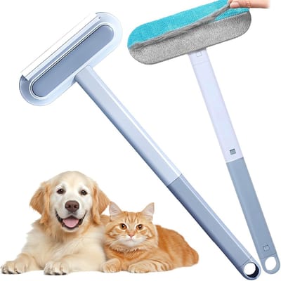 carmdering - Pet Hair Remover - Pet Silent Hair Removal Gloves - Borstel voor Het Verwijderen Van Haren Van Huisdieren - Pet Grooming Glove - Hair Removal Gloves - Zachte Deshedding Borstel - Herbruikbare - Voor Huisdieren en Meubels - Lang/Kort Haar