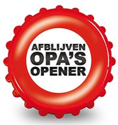 AFBLIJVEN OPA'S OPENER Magneet Flesopeners