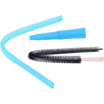 Accessoire d'aspirateur pour sèche-linge universel, tuyau de nettoyage flexible, kit de nettoyage pour aspirateur, bleu