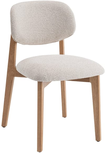 Eetkamerstoel Carmen Beige – Massief Naturel Eiken -gemonteerd