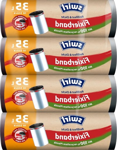Vuilniszakken met bevestigingsband - 4 x 35 liter - 10 zakken