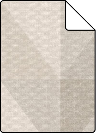 Proefstaal Origin Wallcoverings behang grafisch 3D motief beige - 26.5 x 21 cm - 347893-S
