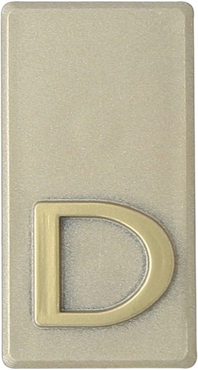 Domino® Deurnummer Letter Zelfklevend INV - "D" - Olijfgroen - Woonhuisnummer Hotelkamernummer 40x47mm - Huisnummer Brievenbus Adresnummer Stickers - Huisnummerplaatje - Deur en Kamernummer - Lockernummer