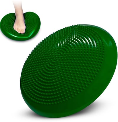 Padisport - Balanskussen - Wiebelkussen - Volwassenen En Kinderen - Met Pomp - Groen