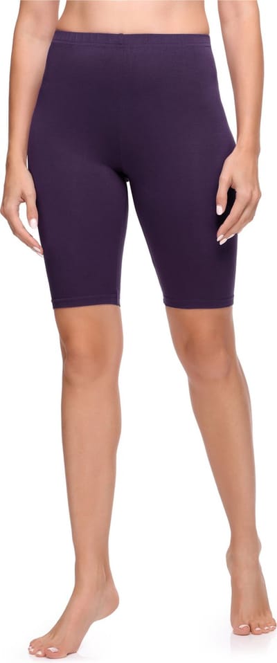 Ladeheid Dames Leggings - Shorts - Korte - Katoen - Sportbroek - LA-LA40-131-LE - Violet - XS