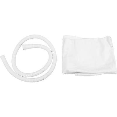 Bassin de Shampooing de Chevet PVC Gonflable Bassin de Lavage de Cheveux avec Tuyau de Drainage de 3,3 pieds pour Personnes Âgées Handicapées