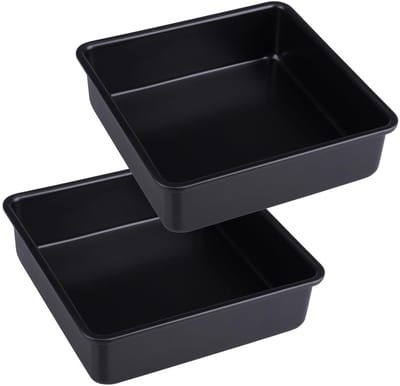 NTHProducts - Bakvormen Set van 2 - Vierkante Bakschalen - Non-stick Coating - Voor Brownies en Taarten - Ovenbestendig - Geschikt voor Bakken
