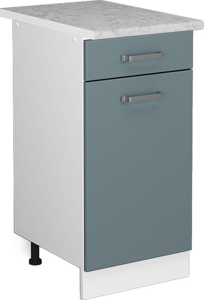Vicco R-Line Keukenonderkast – 40 cm, WB Marmer Blauw-grijs