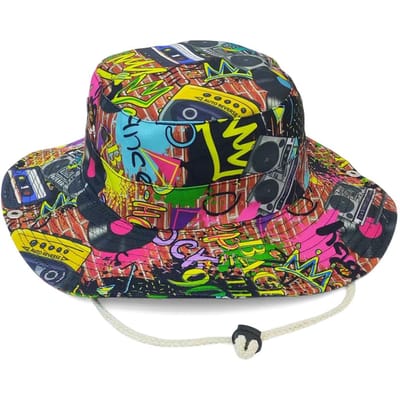 Verstelbare Kinband Zon Hoed Trekking Brede Rand Bucket Hoed voor Dames Heren Zomer Zon Beschermend Winddicht Vissershoed Unisex Wandelen (as the picture,56-58cm) black