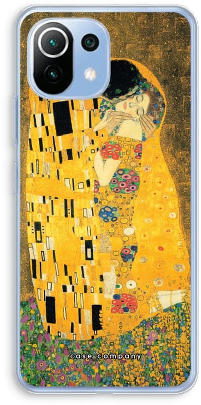 Case Company® - Hoesje geschikt voor Xiaomi Mi 11 Lite hoesje - Der Kuss - Soft Cover Telefoonhoesje - Bescherming aan alle Kanten en Schermrand