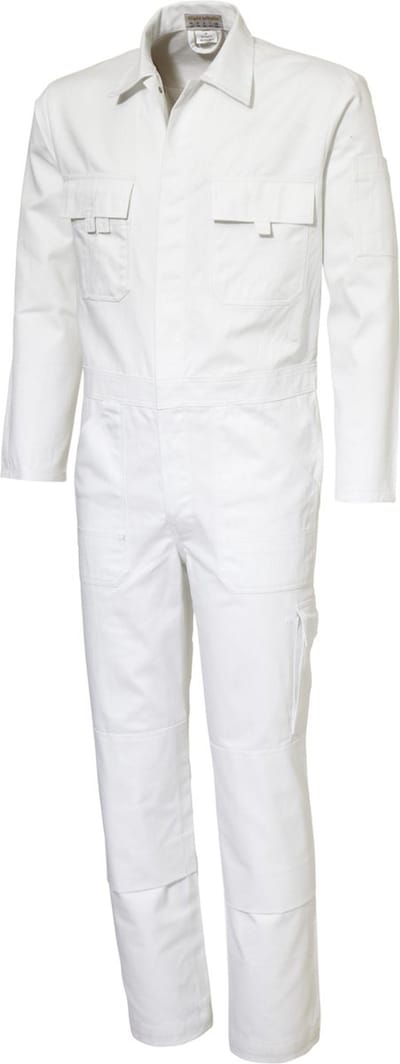 Ultimate Workwear - Standaard Overall BASEL - katoen 100% - 320gr/m2 - Wit TIJDELIJK AANBIEDING VAN 59.23 VOOR 39.88