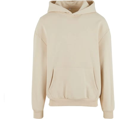 Build Your Brand - Ultra Heavy Oversized Hoodie - Sand maat XS