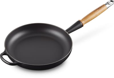 Le Creuset Koekenpan Signature - Mat Zwart - Ø 24 cm - Geëmailleerde Anti-aanbaklaag - Geschikt voor Alle Warmtebronnen, inclusief Inductie - Vaatwasserbestendig - Levenslange Garantie