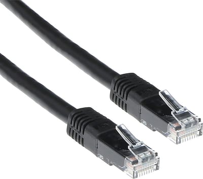 ACT Zwarte 1 meter U/UTP CAT5E patchkabel met RJ45 connectoren IB5901