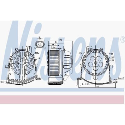 Ventilator NISSENS 87038