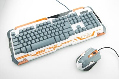 Dragonwar Sencaic Combo - Gaming muis + semi-mechanisch toetsenbord - Qwerty - Wit